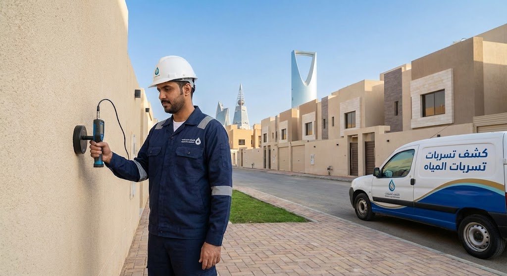 كشف تسربات المياه غرب الرياض