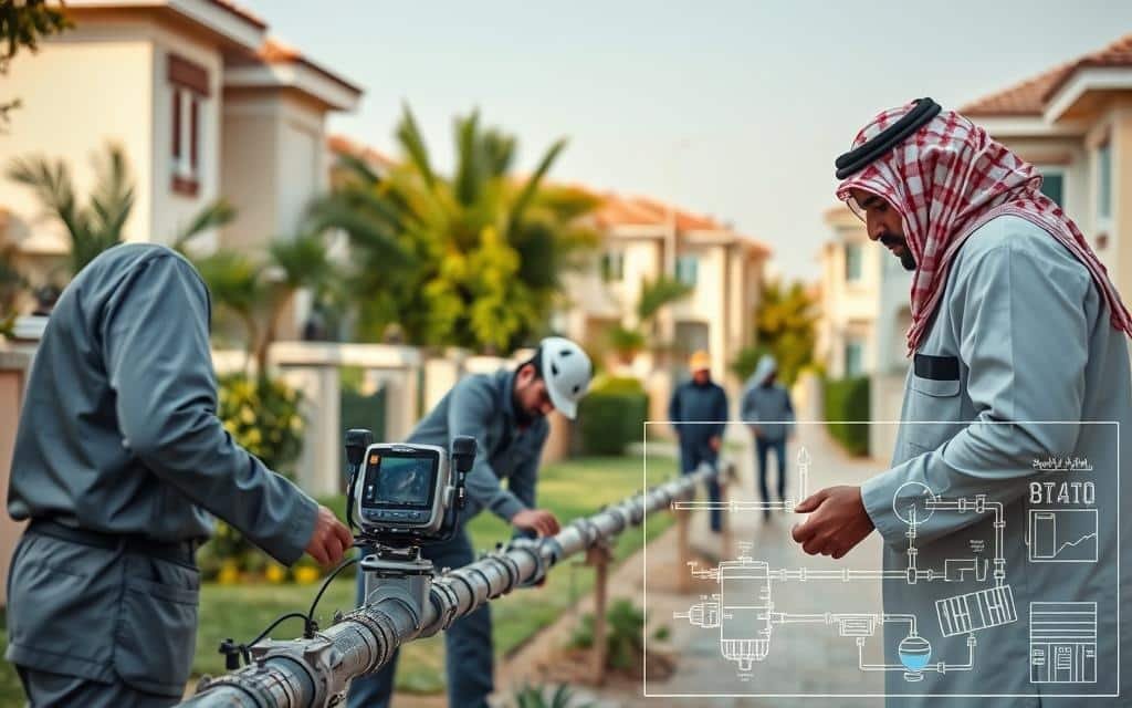 الأنظمة الرادارية والتحليل المجهري للموائع: الدليل التقني في كشف تسربات المياه بجدة وحماية السلامة الإنشائية للمباني