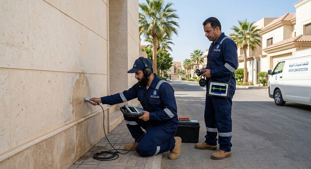 كشف تسربات المياه شمال الرياض